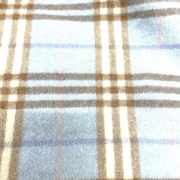 AUTHENTIC BURBERRY check New tag/fringe Fashion Accessories Scarf Wool / - Picture 4 of 6